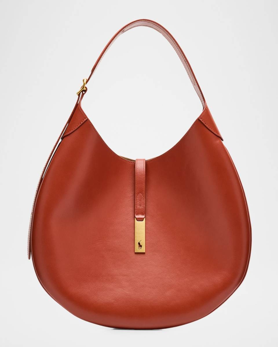 Polo ID Large Calfskin Shoulder Bag